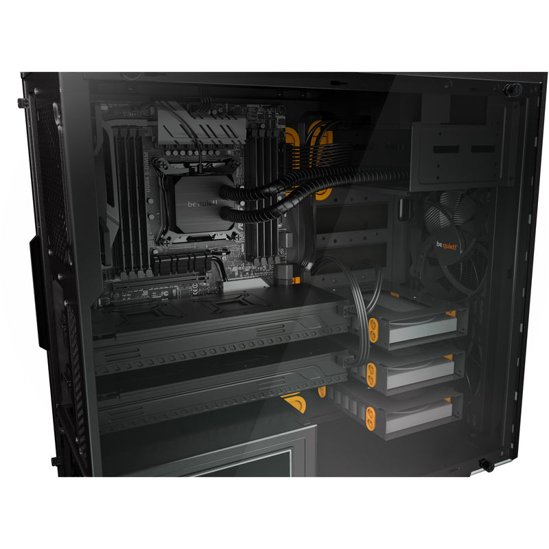 Afbeelding laden in galerijviewer, Be quiet! pure base 600 window midi tower behuizing (zwart oranje | 2x usb-a | tempered glass)
