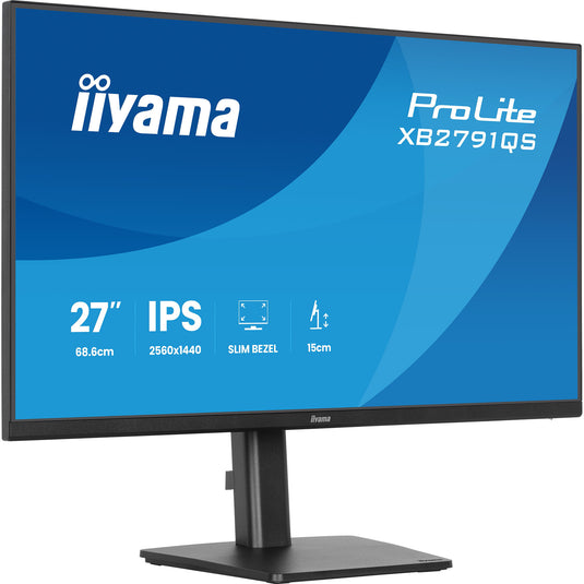 Iiyama prolite xb2791qs-b1 27 monitor (zwart (mat), hdmi, displayport, audio)