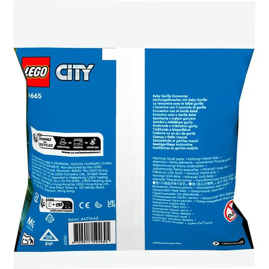 Lego city - ontmoeting met babygorilla constructiespeelgoed (30665)
