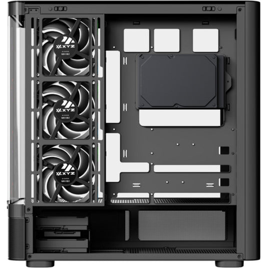 Xyz pc gear quantum pro midi tower behuizing (zwart | window)