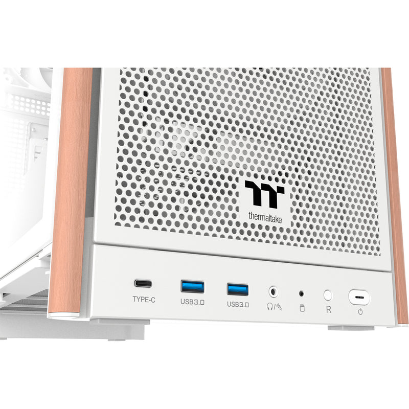 Afbeelding laden in galerijviewer, Thermaltake s370 ws snow midi tower behuizing (wit | 2x usb-a | 1x usb-c | tempered glass)
