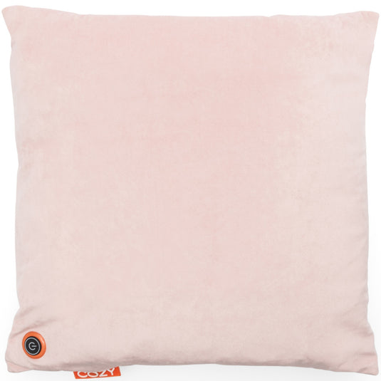 Cozy una velvet 45 x 45 cm draadloos warmtekussen (lichtroze, powerbank 5000 mah)