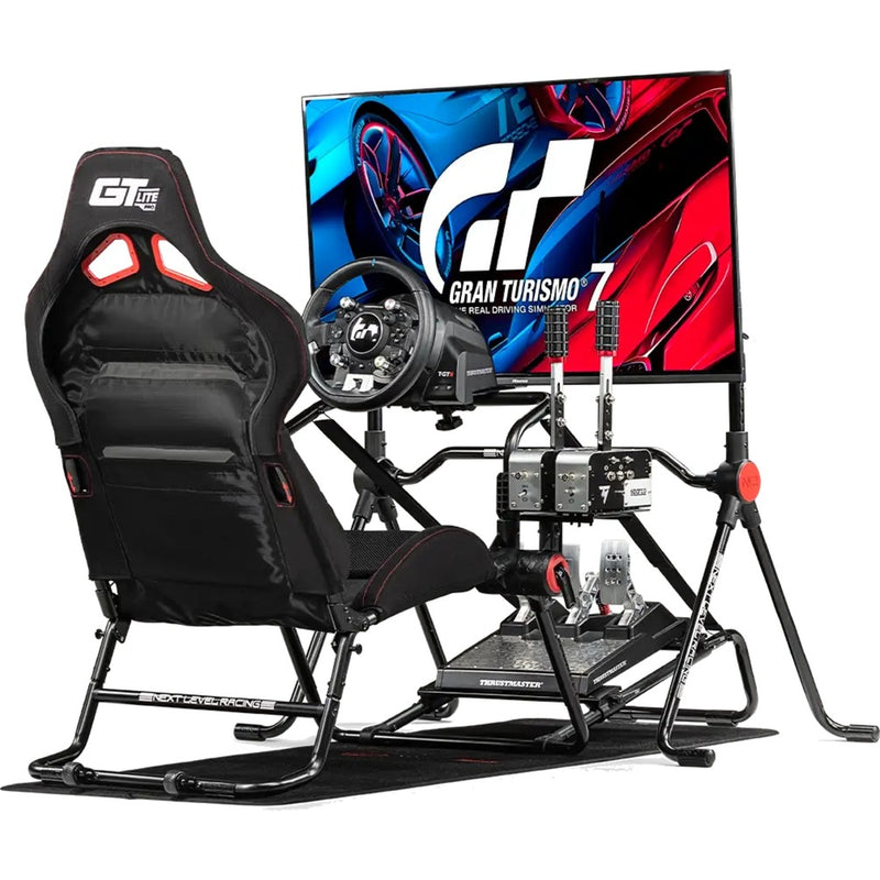 Afbeelding laden in galerijviewer, Next level racing gt lite pro foldable racing simulator (zwart)
