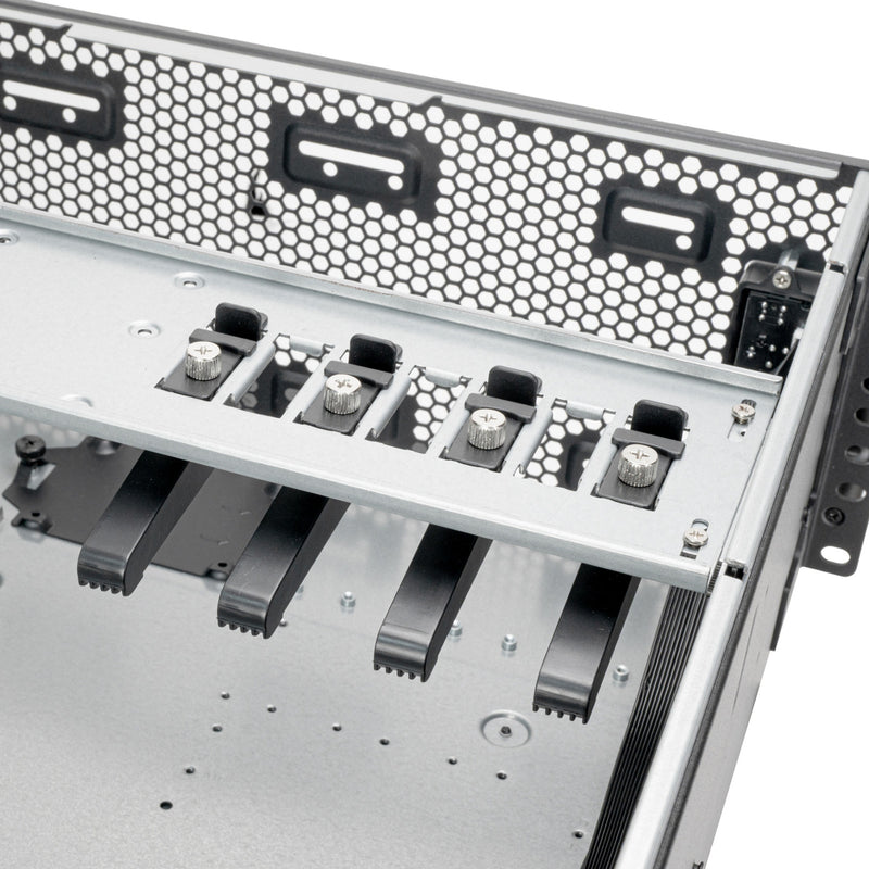 Afbeelding laden in galerijviewer, Silverstone rm4a rack behuizing (zwart | 4u | usb-c)
