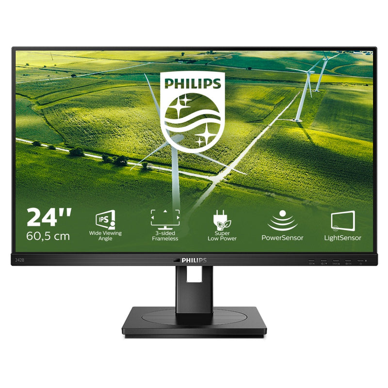 Afbeelding laden in galerijviewer, Philips 242b1g 23.8 monitor (zwart, hdmi, displayport, dvi-d, vga, usb-a, usb-b)
