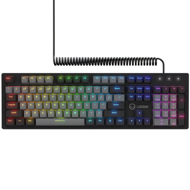 Lorgar azar 514, gaming toetsenbord (zwart, us lay-out, logar dream, rgb)