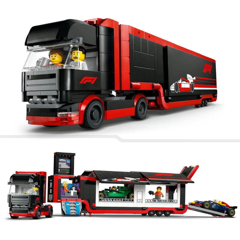 Afbeelding laden in galerijviewer, Lego city f1 truck met rb20 en amr24 f1® auto's speelset - 60445
