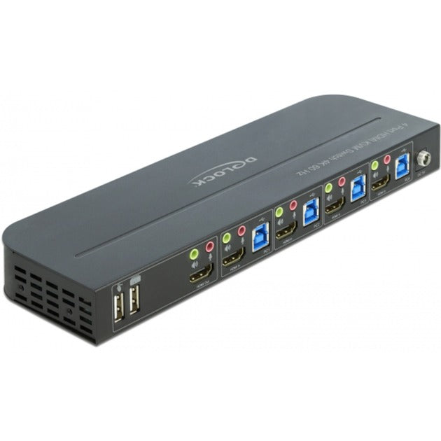 Afbeelding laden in galerijviewer, Delock hdmi kvm-switch 4k 60 hz met usb en audio
