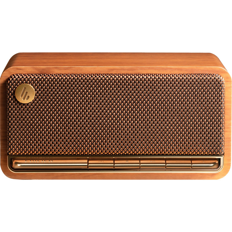 Afbeelding laden in galerijviewer, Edifier mp230 retro bluetooth speaker luidspreker (houtkleur, bluetooth, microsd, aux, usb-c)
