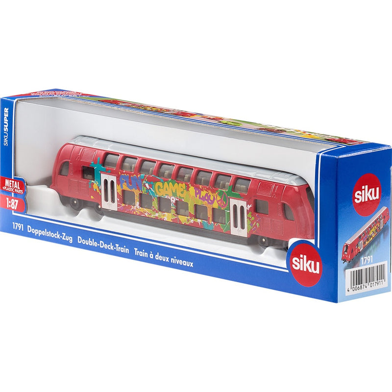 Afbeelding laden in galerijviewer, Siku super - dubbeldekker trein modelvoertuig (schaal 1:87)
