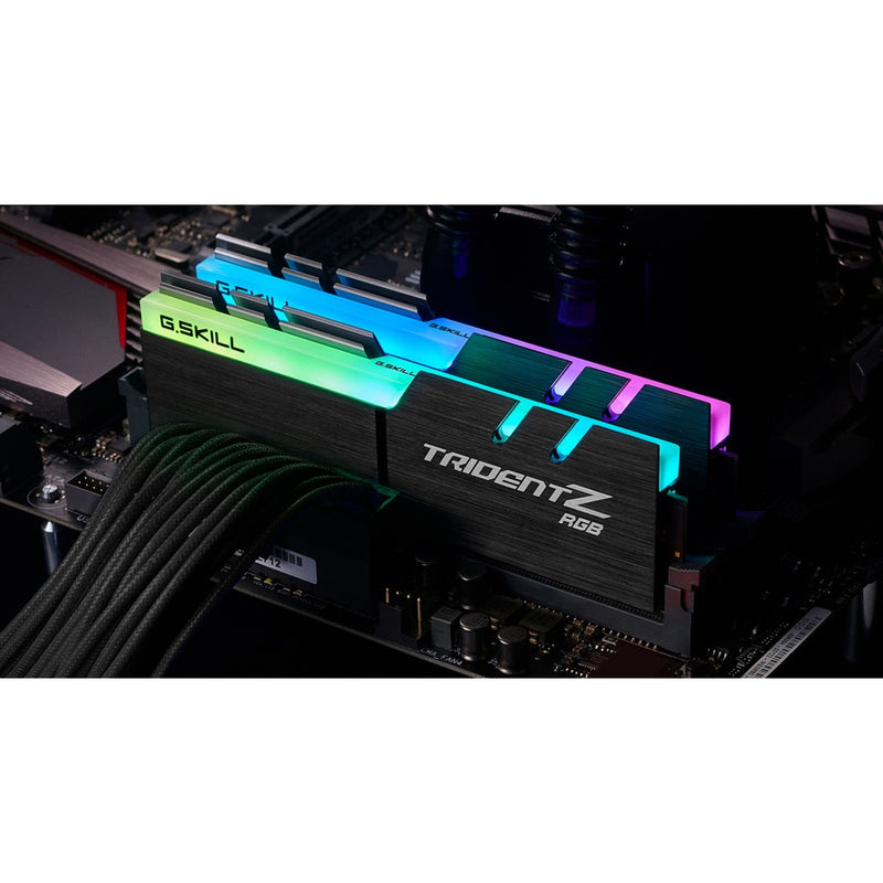Afbeelding laden in galerijviewer, G.skill trident z rgb 16 gb ddr4-3000 (2x 8 gb) werkgeheugen (zwart, f4-3000c16d-16gtzr, xmp 2.0)
