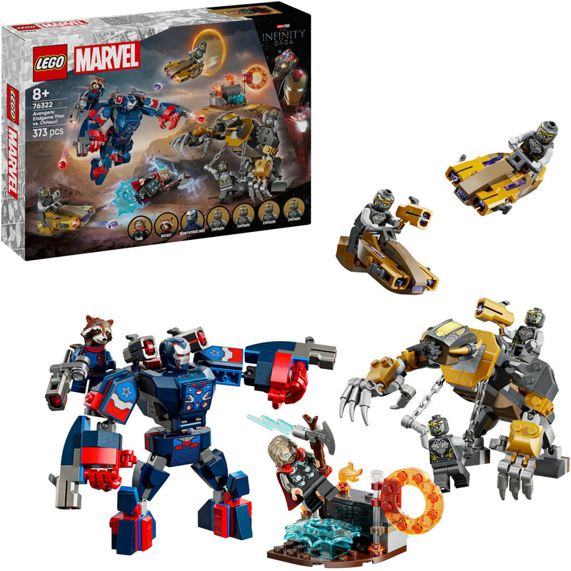 Afbeelding laden in galerijviewer, Lego super heroes marvel 76322 avengers endgame thor vs. chitauri
