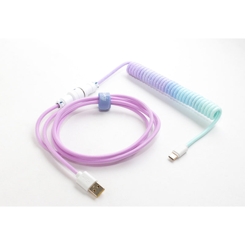 Afbeelding laden in galerijviewer, Ducky coiled cable v2 - azure kabel
