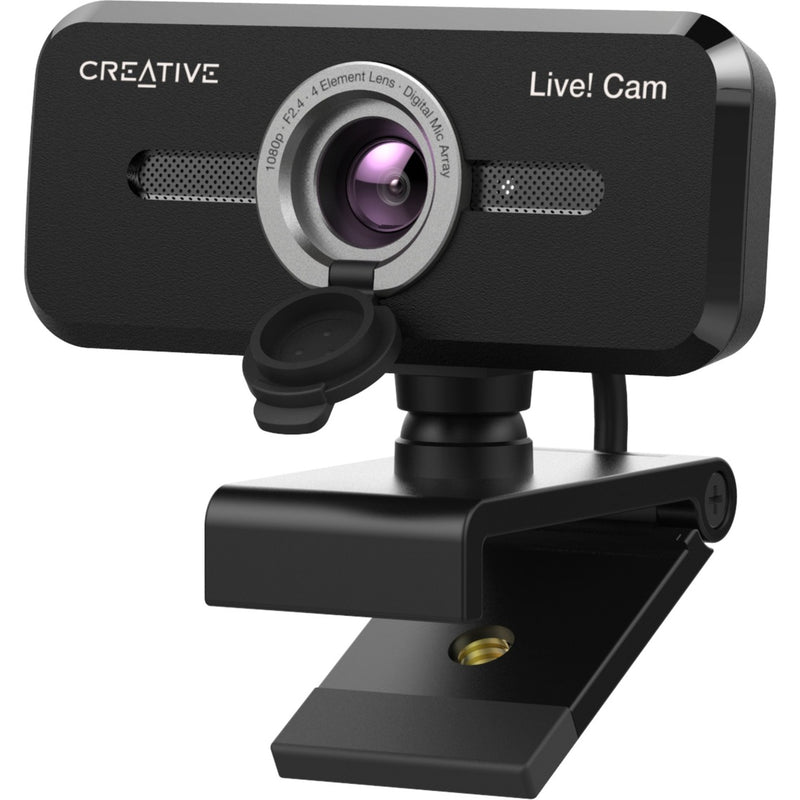Afbeelding laden in galerijviewer, Creative live! cam sync 1080p v2 webcam (zwart)
