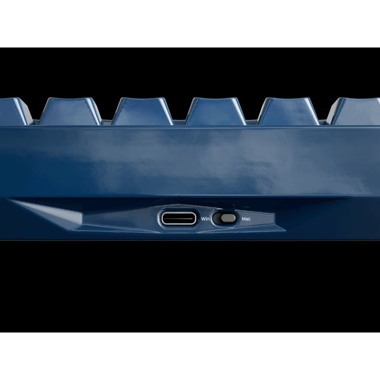 Keychron q16 he 8k magnetic switch keyboard (blauw, us lay-out (qwerty), ultra-fast lime, 65%, rgb, hot swap, 8k)