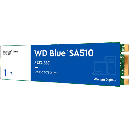 Wd blue sa510 1 tb ssd (blauw wit, s100t3b0b, m.2 2280)