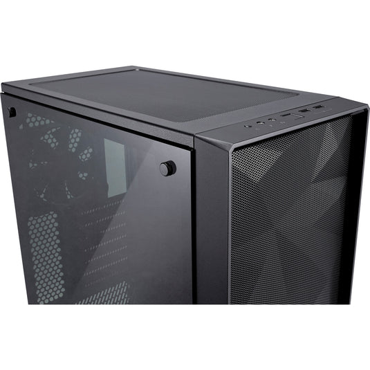 Fractal design meshify c midi tower behuizing (zwart | 2x usb-a | tempered glass)