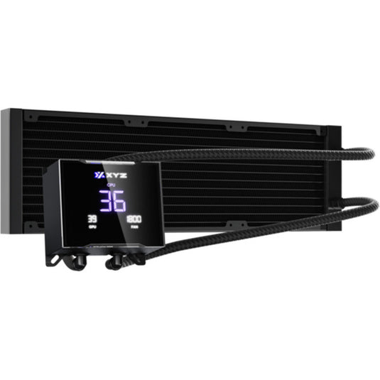 Xyz pc gear hydrotemp aio 360 waterkoeling (zwart, argb, pwm)