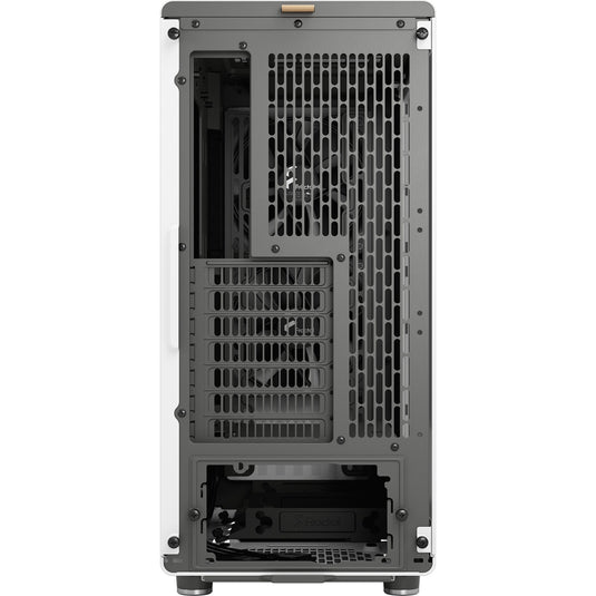 Fractal design north midi tower behuizing (wit houtkleur | 2x usb-a | 1x usb-c | tempered glass)