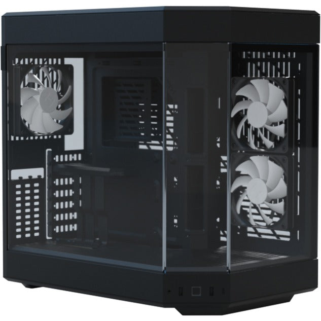 Afbeelding laden in galerijviewer, Hyte y60 midi tower behuizing (zwart | 3x usb-a | tempered glass)
