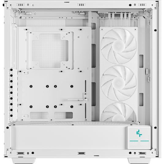 Deepcool morpheus midi tower behuizing (wit | 4x usb-a | 1x usb-c | rgb | tempered glass)