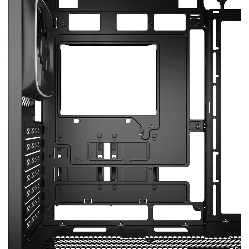 Afbeelding laden in galerijviewer, Sharkoon ak5g rgb midi tower behuizing (zwart | 2x usb-a | 1x usb-c | rgb | tempered glass)
