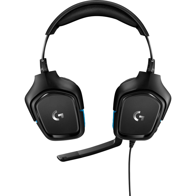 Afbeelding laden in galerijviewer, Logitech g432 7.1 surround sound wired over-ear gaming headset (zwart blauw, pc, playstation 4, playstation 5, xbox one, xbox series x|s, nintendo switch)
