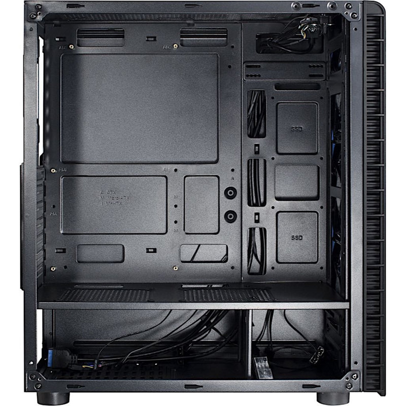 Afbeelding laden in galerijviewer, Inter-tech cxc2 midi tower behuizing (zwart | 3x usb-a | window)
