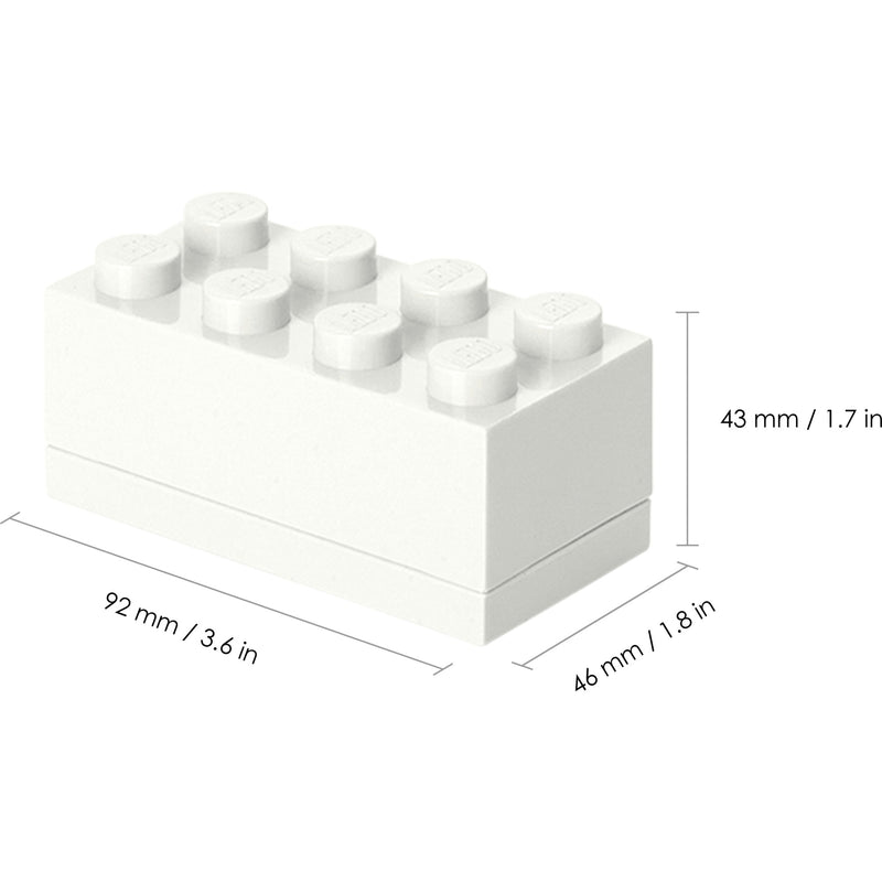 Afbeelding laden in galerijviewer, Room copenhagen lego mini box 8 wit lunchbox (wit)
