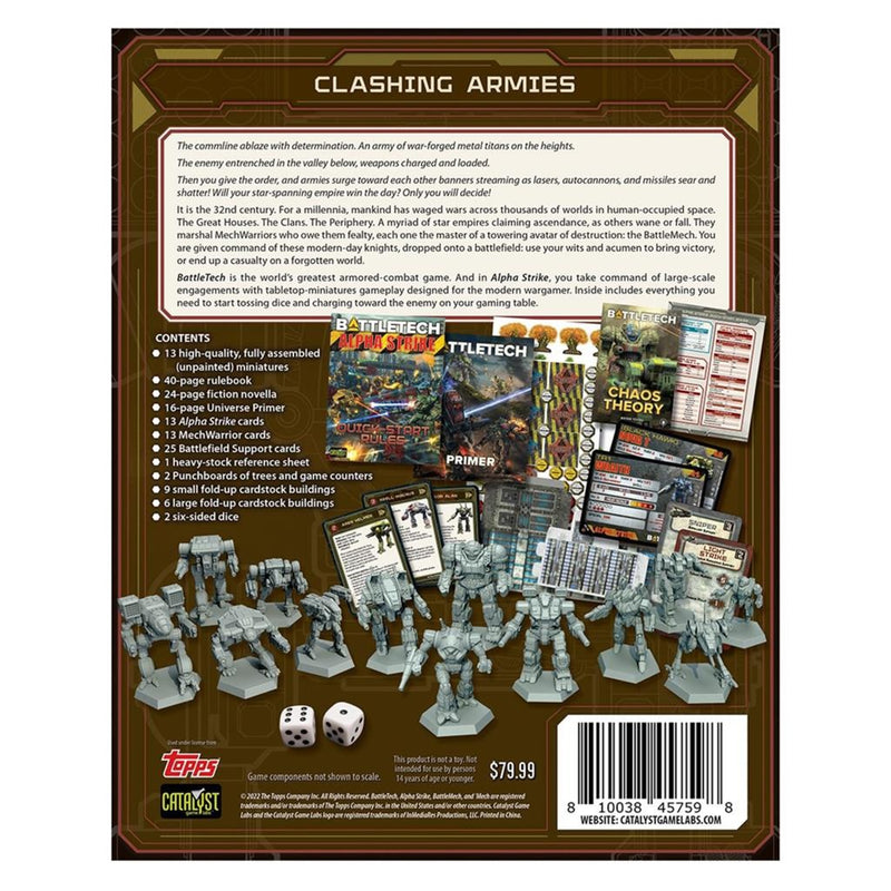 Afbeelding laden in galerijviewer, European player network battletech: alpha strike box set bordspel (engels, 1 - 2 spelers, 120 minuten, vanaf 12 jaar)
