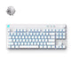 Mchose mix 87 hall effect magnetic switch gaming keyboard (wit, us lay-out (qwerty), mount tai gt he, 80% (tkl), 8k, rgb, pbt keycaps, hot-swap)