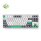 Mchose gx87 lite: white nano spraying matcha latte v2 aluminum custom mechanical toetsenbord (wit, huano matcha latte v2, rgb, hot swap, double-shot pbt, draadloos | bluetooth | usb-c)