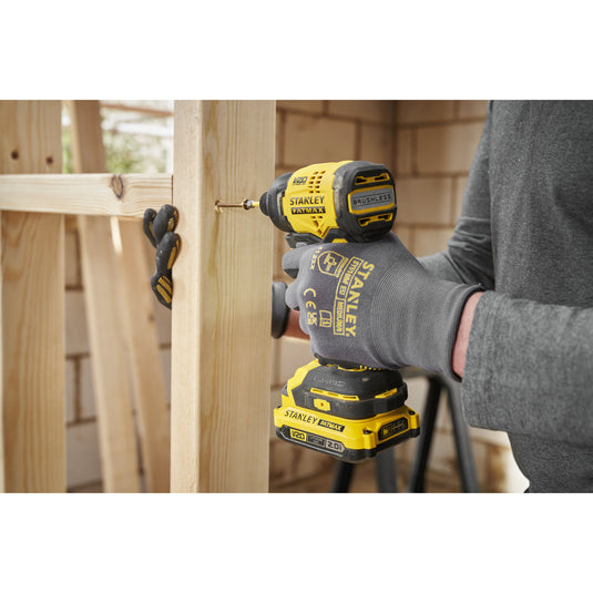 Stanley fatmax v20 18v slagschroevendraaier (zwart geel, accu en oplader niet inbegrepen)