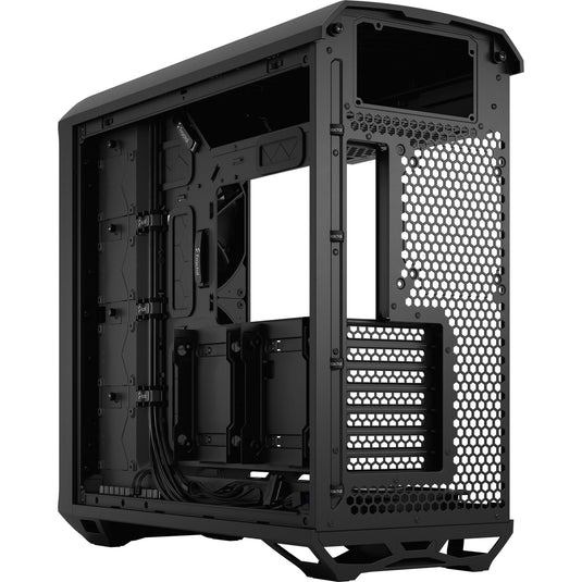 Fractal design torrent black solid midi tower behuizing (zwart | 2x usb-a | 1x usb-c)