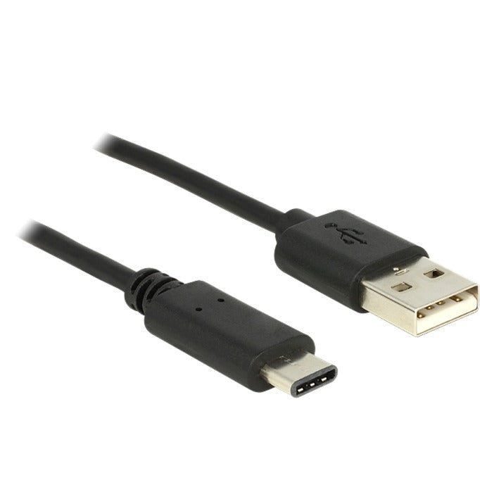 Afbeelding laden in galerijviewer, Delock usb-c 2.0 > usb-a kabel (zwart, 1 meter)
