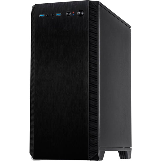 Inter-tech h-606 mini tower behuizing (zwart | 2x usb-a)