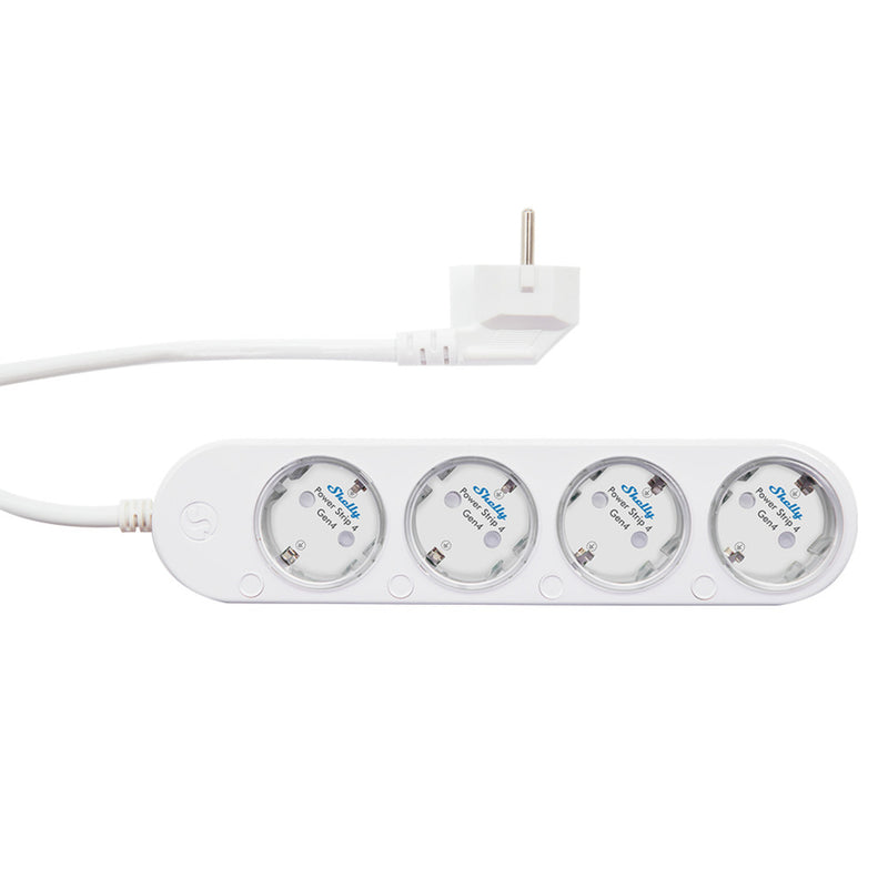 Afbeelding laden in galerijviewer, Shelly power strip gen4 stekkerdoos (wit, wifi, bluetooth, zigbee)
