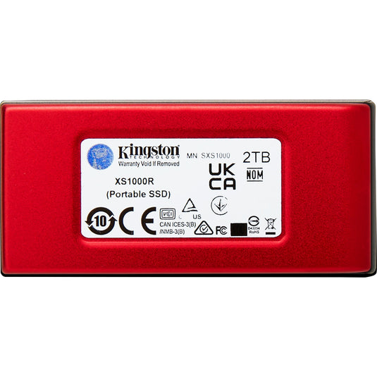 Kingston externe ssd-schijf type-c rood sxs1000r 2000g