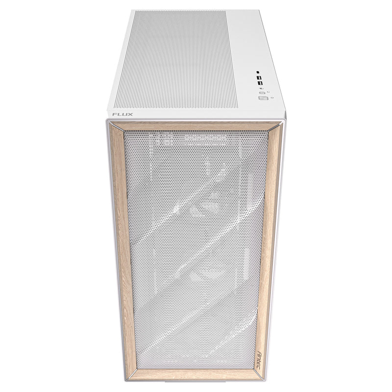 Afbeelding laden in galerijviewer, Antec flux midi tower behuizing (wit | 2x usb-a | 1x usb-c | tempered glass)
