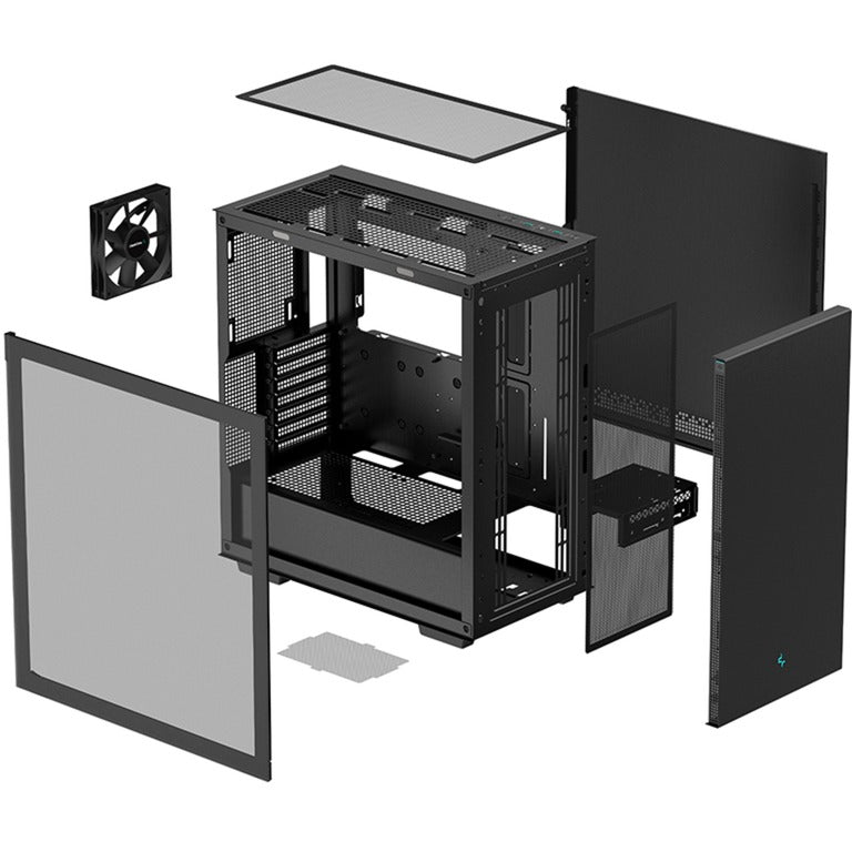 Afbeelding laden in galerijviewer, Deepcool ch510 midi tower behuizing (zwart | 2x usb-a | tempered glass)
