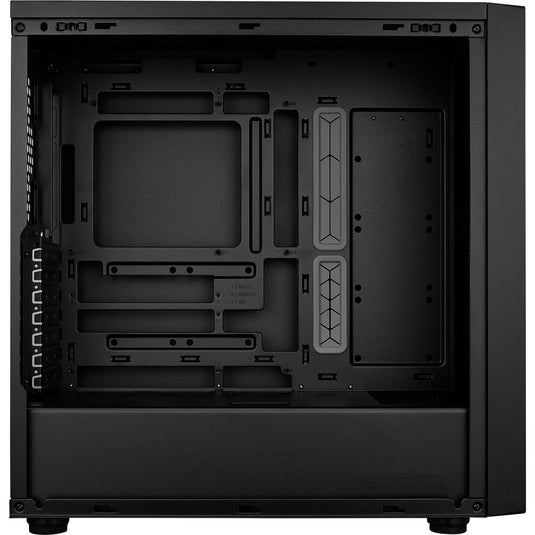 Cooler master masterbox 600 lite midi tower behuizing (zwart | 2x usb-a | 1x usb-c | rgb | tempered glass)
