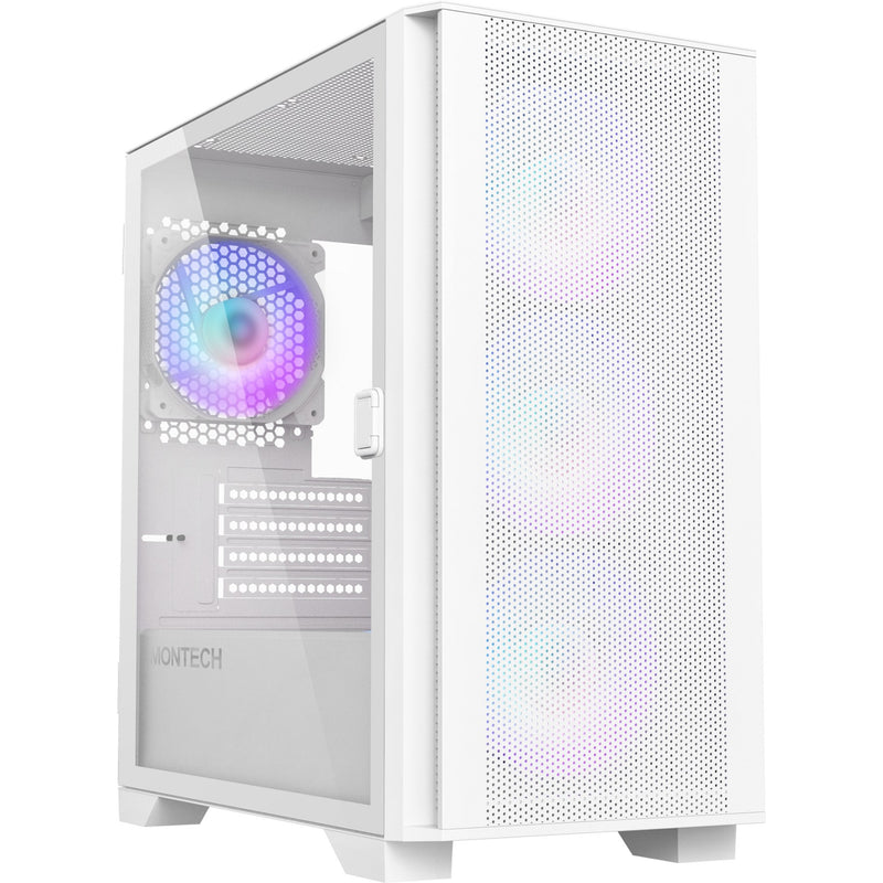 Afbeelding laden in galerijviewer, Montech air 100 argb mini tower behuizing (wit | 3x usb-a | tempered glass)
