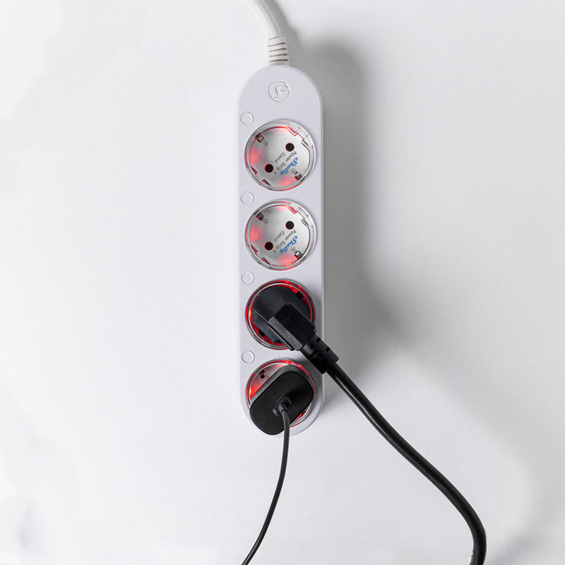 Afbeelding laden in galerijviewer, Shelly power strip gen4 stekkerdoos (wit, wifi, bluetooth, zigbee)
