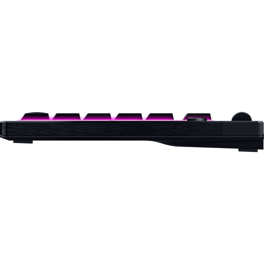 Razer blackwidow v4 low-profile rgb mechanisch gaming toetsenbord (zwart, us lay-out (qwerty), low-profile green , 80% (tkl))