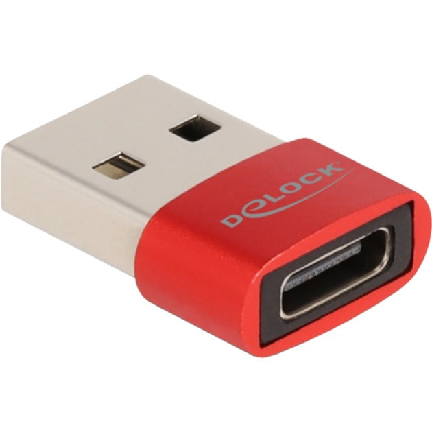 Afbeelding laden in galerijviewer, Delock usb 2.0 adapter usb-a male > usb-c female (rood)
