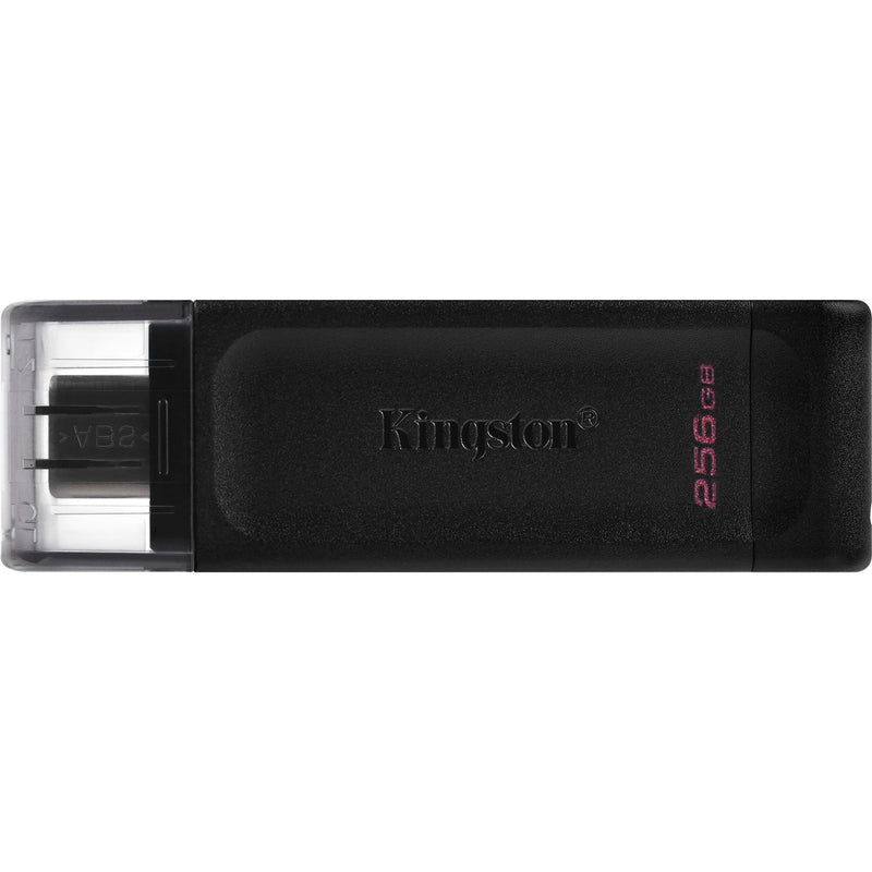 Afbeelding laden in galerijviewer, Kingston datatraveler 70 256 gb usb-stick (zwart, dt70 256gb, usb-c 3.2 gen 1)
