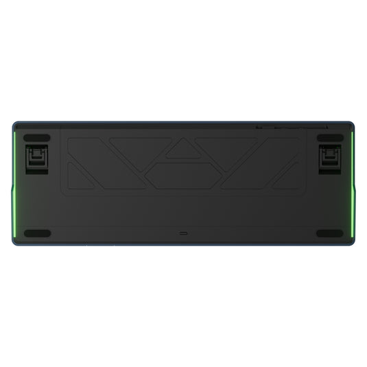 Ducky ok-m-98 rgb mechanisch toetsenbord (zwart, us lay-out (qwerty), ktt linear, 96%, rgb, hot-swap, pbt, 2.4 ghz | bluetooth | usb-c)