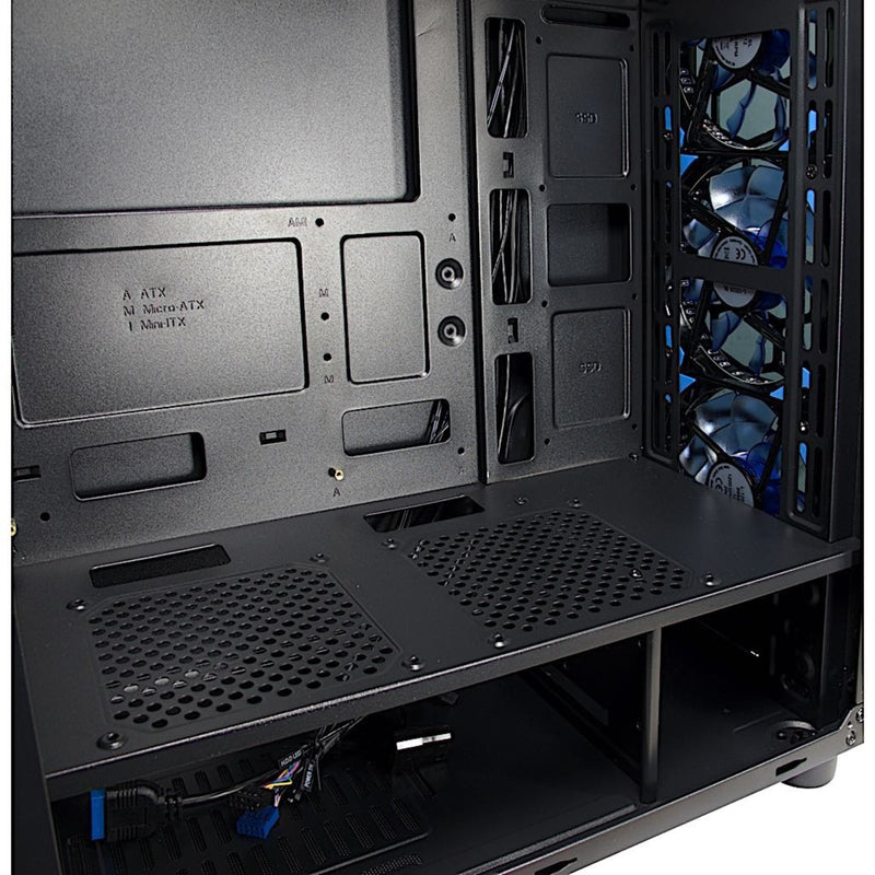 Afbeelding laden in galerijviewer, Inter-tech cxc2 midi tower behuizing (zwart | 3x usb-a | window)
