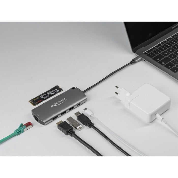 Afbeelding laden in galerijviewer, Delock usb type-c docking station met m.2 slot (grijs)
