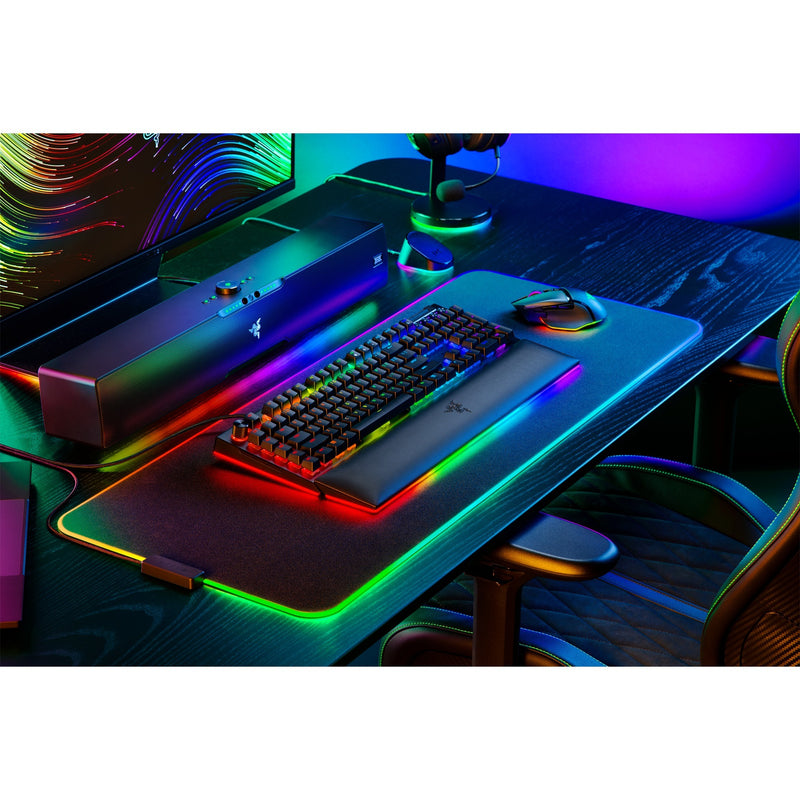 Afbeelding laden in galerijviewer, Razer blackwidow v4 pro rgb mechanisch gaming toetsenbord (zwart, us lay-out (qwerty), yellow, 100%)
